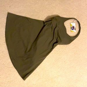 Halara size small halter dress, moss green